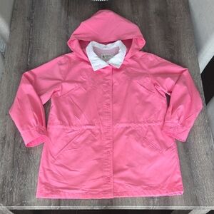 Vintage London Fog All Weather Jacket With Removable Hood Rainjacket Coat